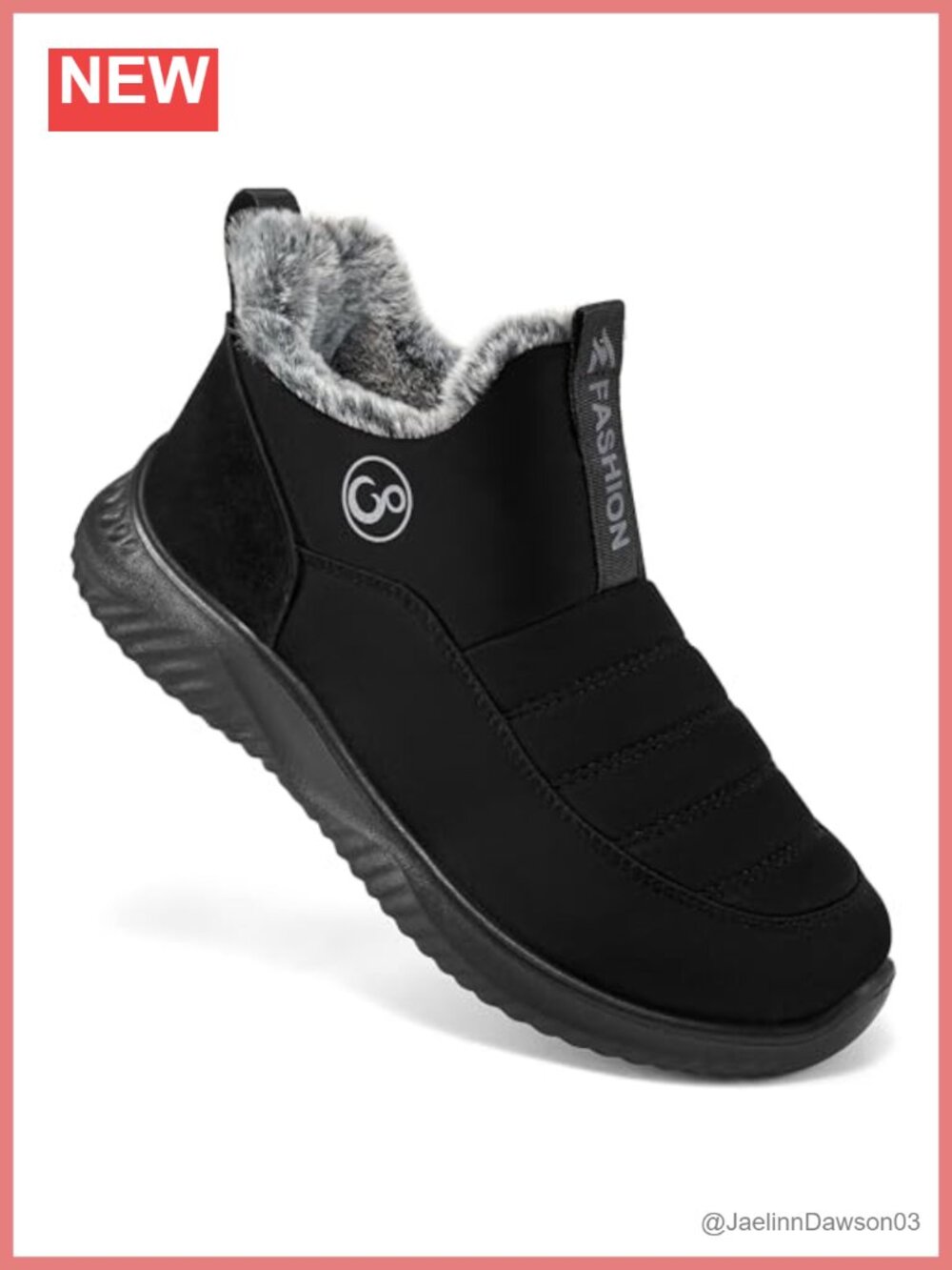 Womens Snow Boots Warm Fur Lined Waterproof Non Slip Ankle Booties Outdoor